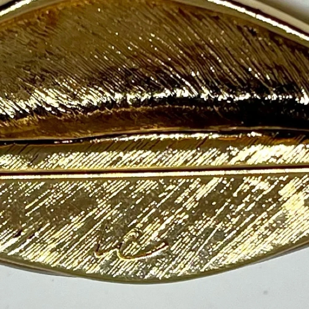 Vintage Liz Claiborne Leaf Brooch